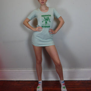 Mint Frank Kozik Anna Sui T-Shirt Dress